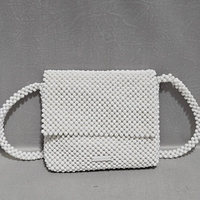 Loeffler Randall white shoulder bag