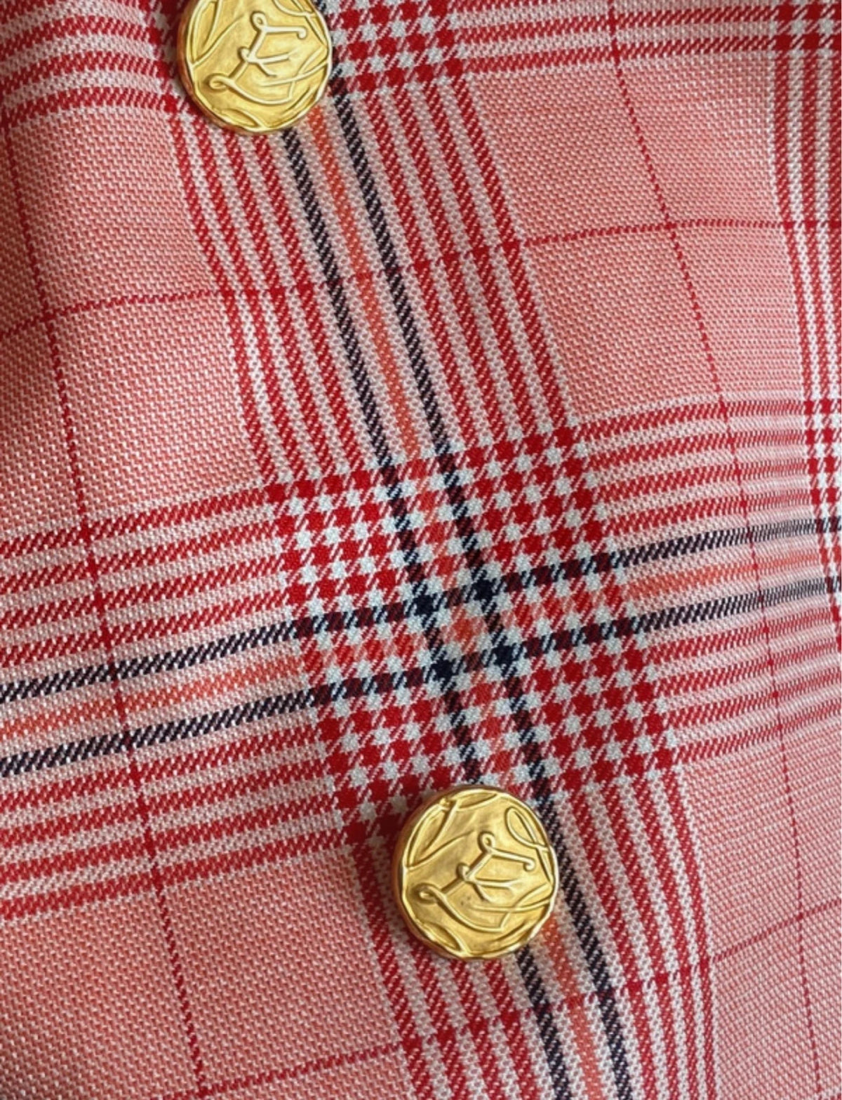 Escada vintage coral wool silk blazer - view 3
