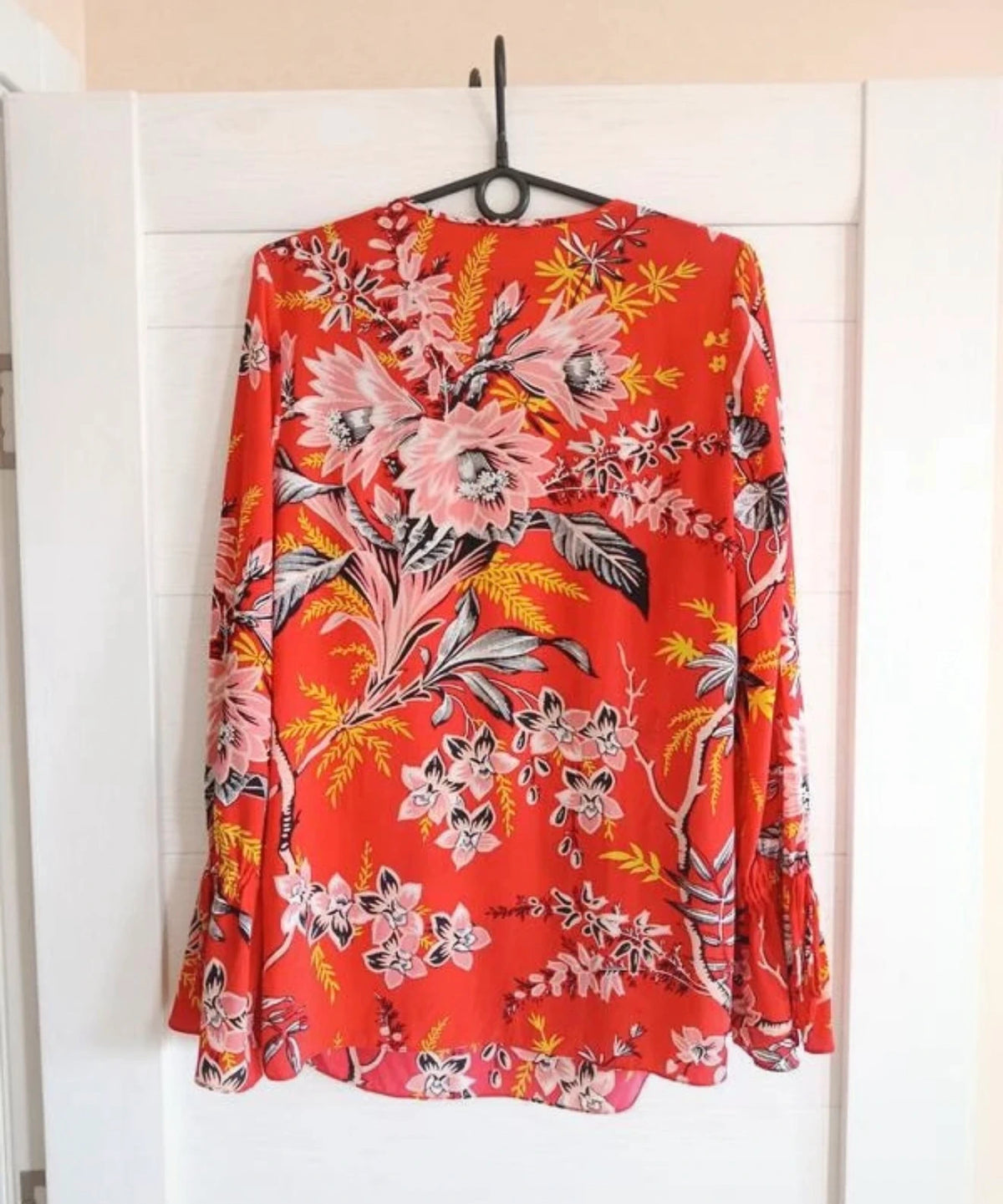 Diane von Furstenberg red silk blouse - view 2