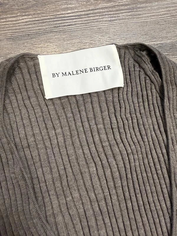 By Malene Birger Rione brown wool ribbed longsleeve - view 3