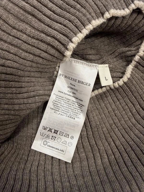 By Malene Birger Rione brown wool ribbed longsleeve - view 4