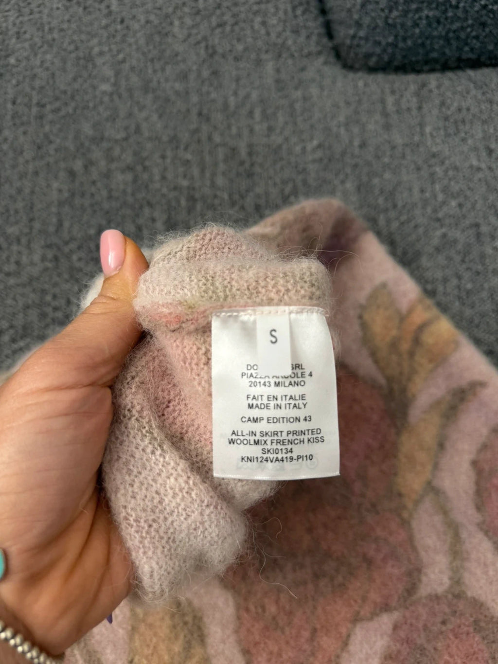 La DoubleJ new alpaca pink long skirt - view 6