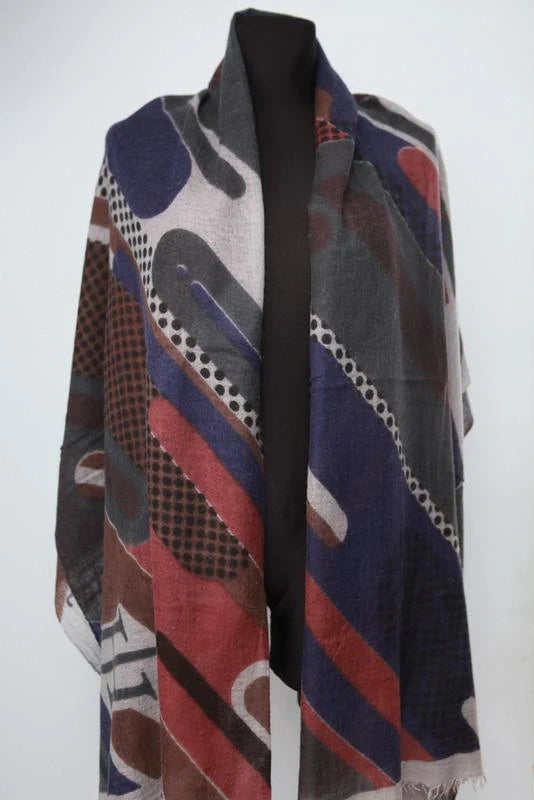 Friendly Hunting big 100% cashmere shawl scarf - view 2