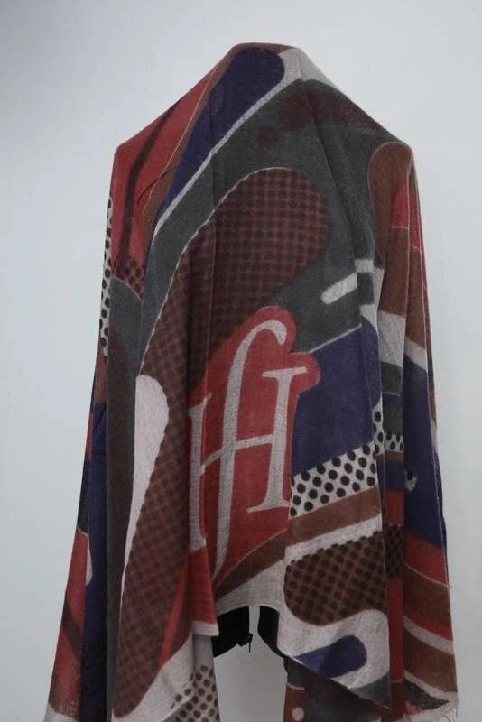 Friendly Hunting big 100% cashmere shawl scarf - view 3