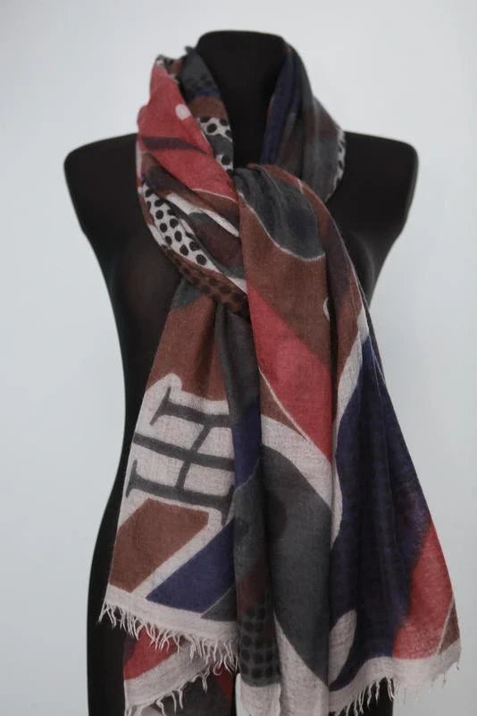 Friendly Hunting big 100% cashmere shawl scarf