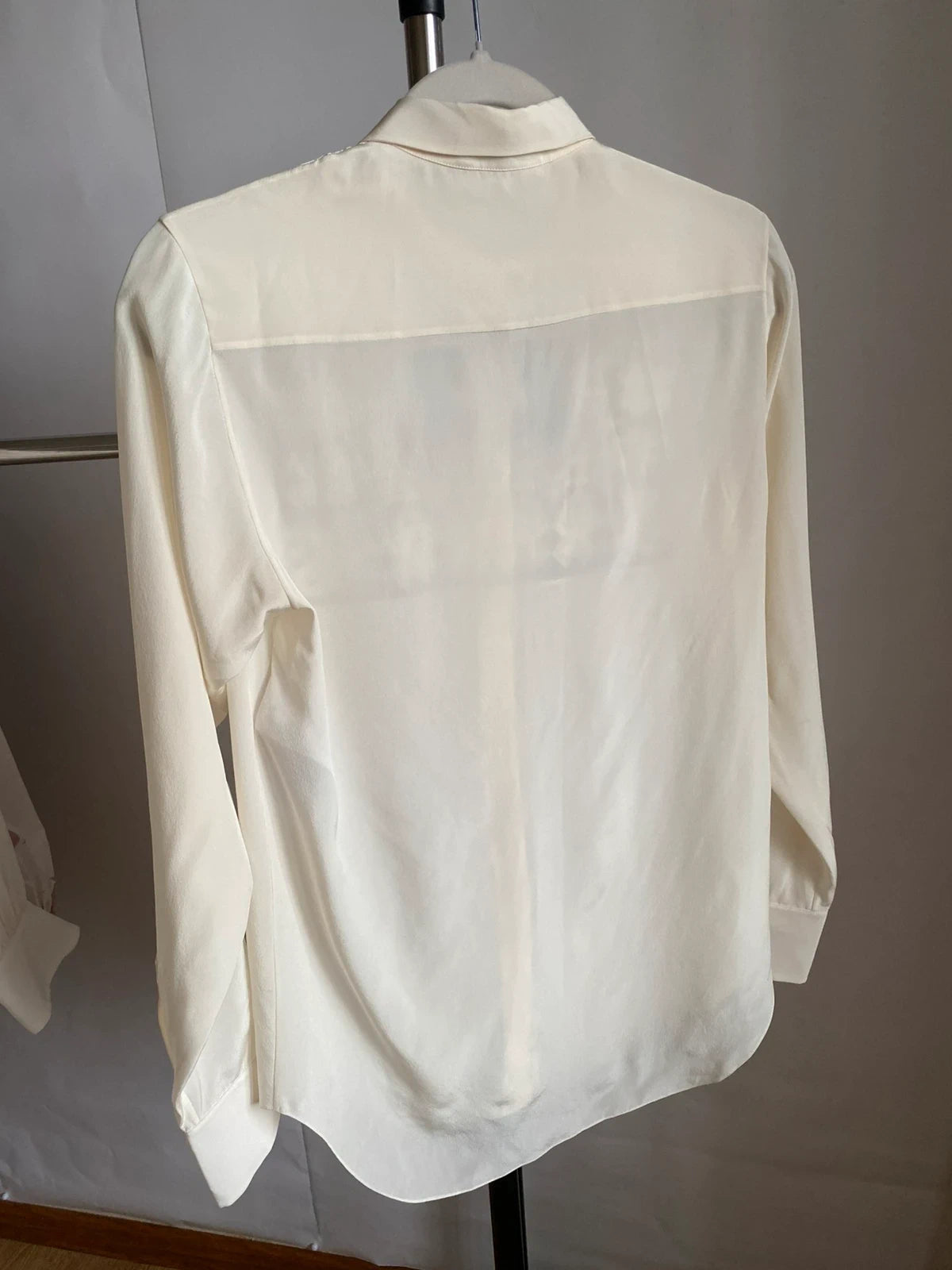 Christian Dior new cream silk shirt blouse with lace - view 2