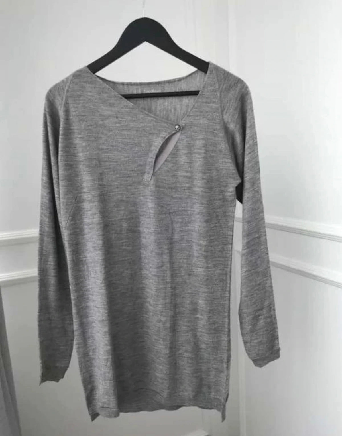 Zadig & Voltaire new grey merino wool light jumper