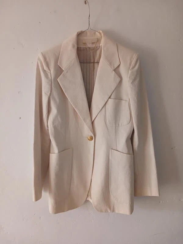 Vanessa Bruno cream cotton blazer