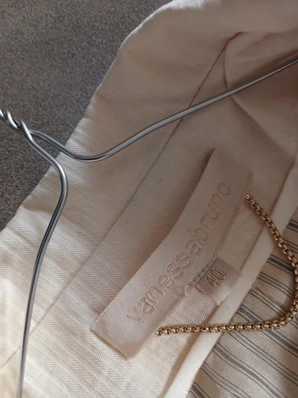 Vanessa Bruno cream cotton blazer - view 8