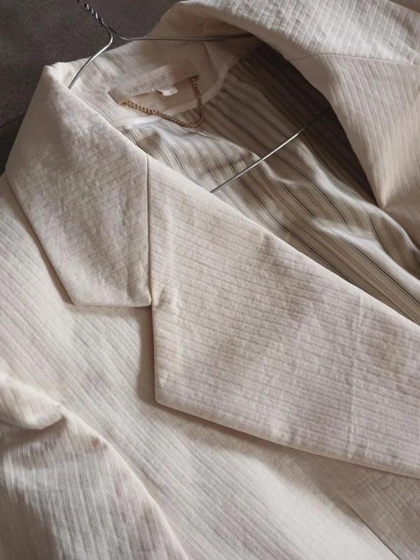 Vanessa Bruno cream cotton blazer - view 5