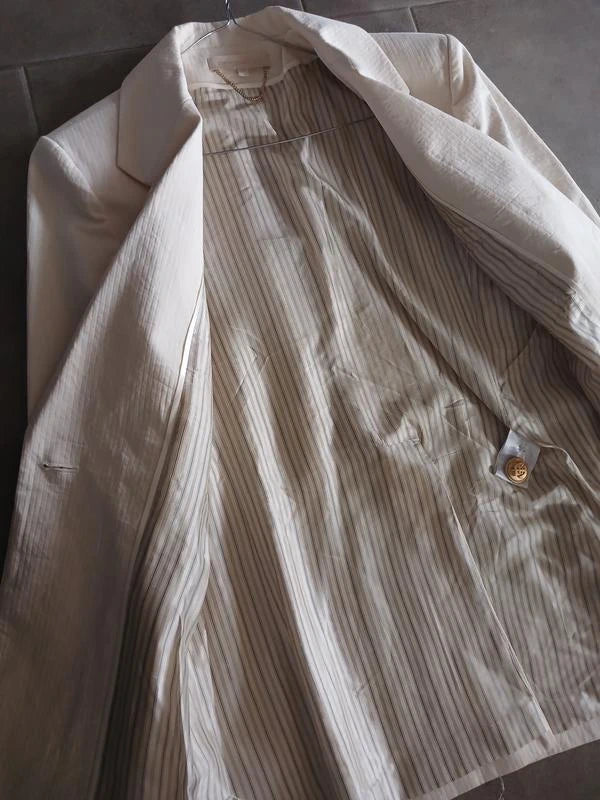 Vanessa Bruno cream cotton blazer - view 6