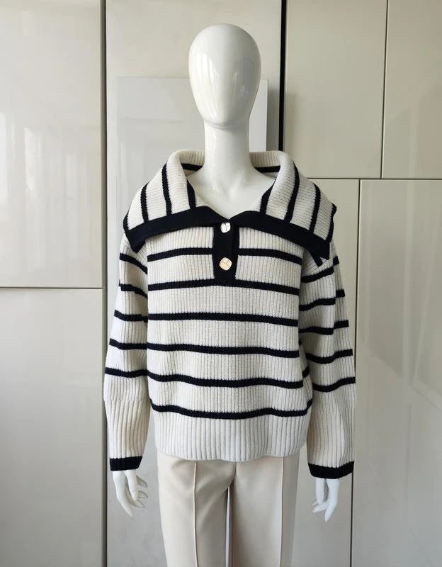 Claudie Pierlot wool striped jumper sweater