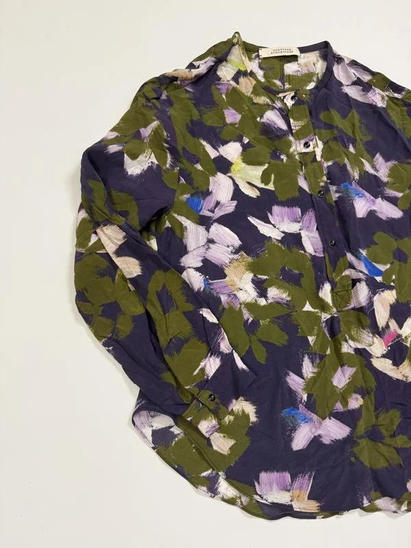 Dorothee Schumacher purple viscose silk shirt - view 3