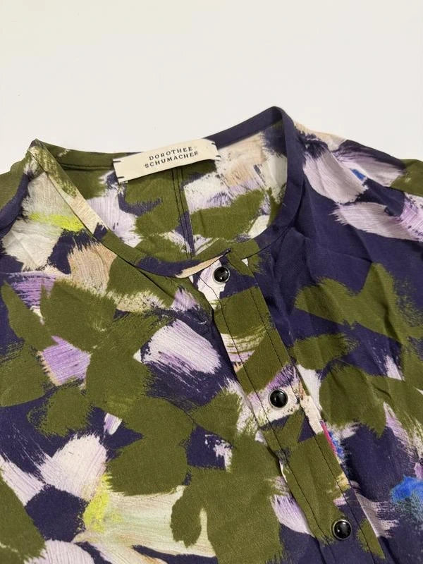 Dorothee Schumacher purple viscose silk shirt - view 4