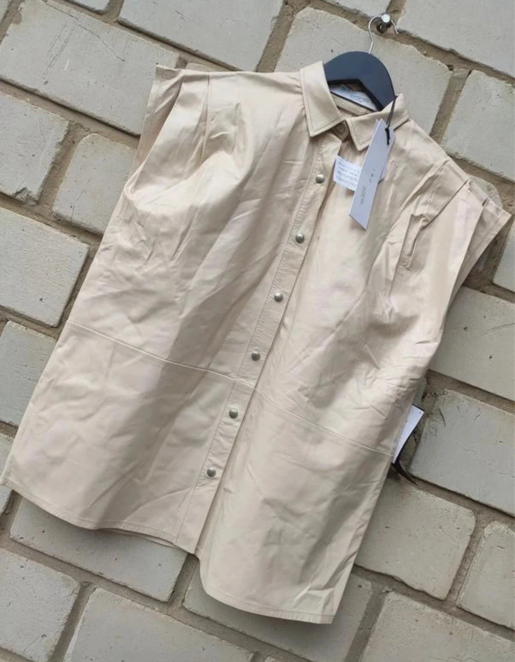 IRO new beige leather vest - view 3