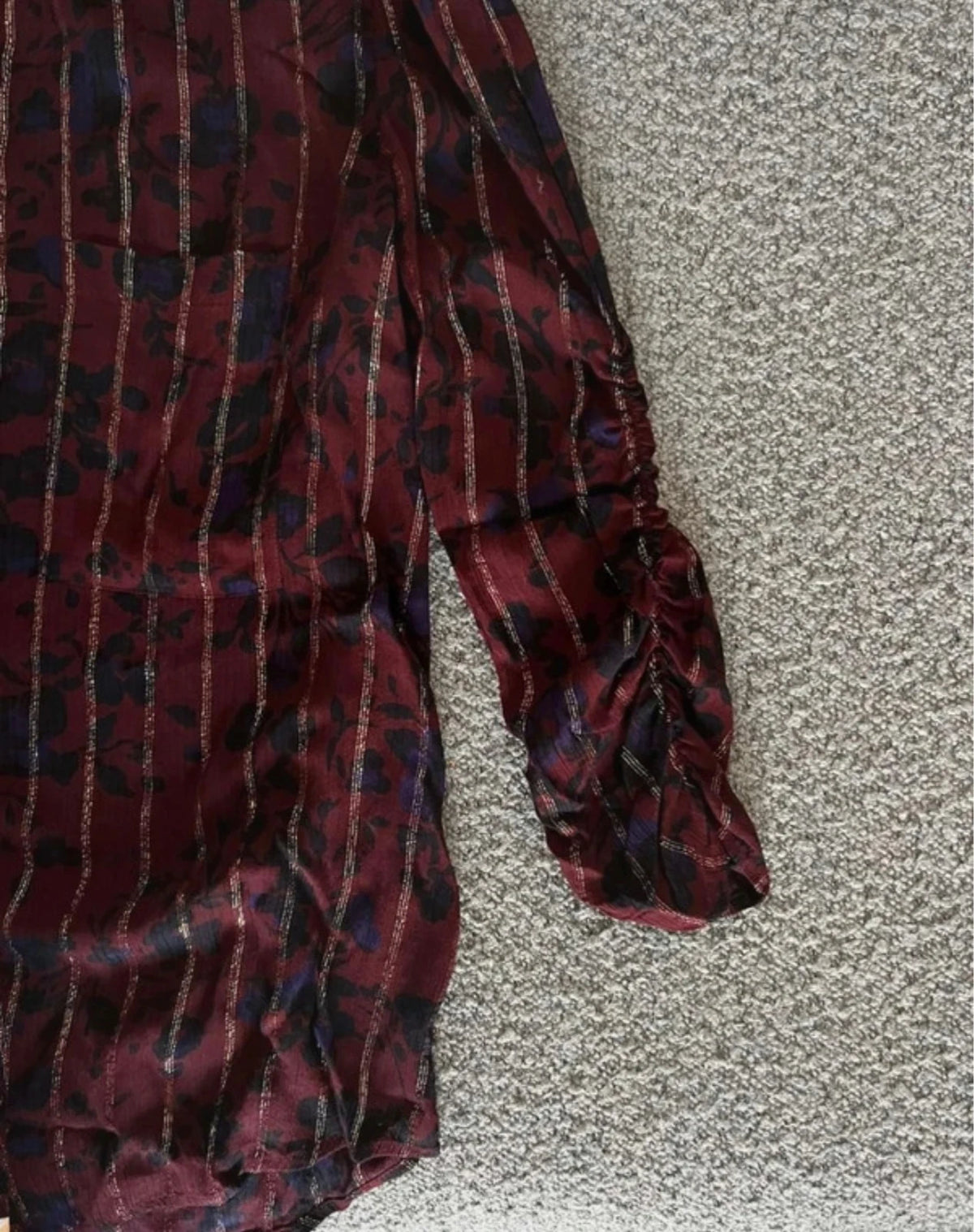 Ba&sh burgundy viscose blouse - view 4