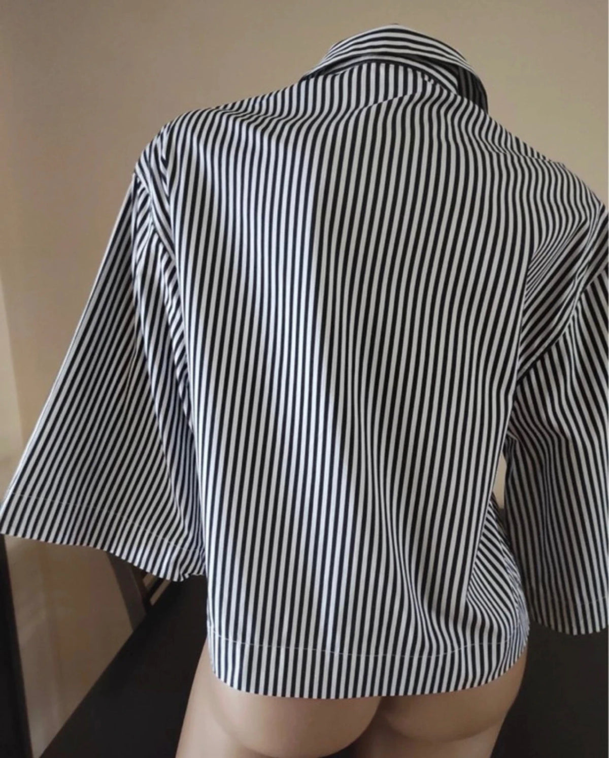 Dries van Noten crop striped shirt - view 3