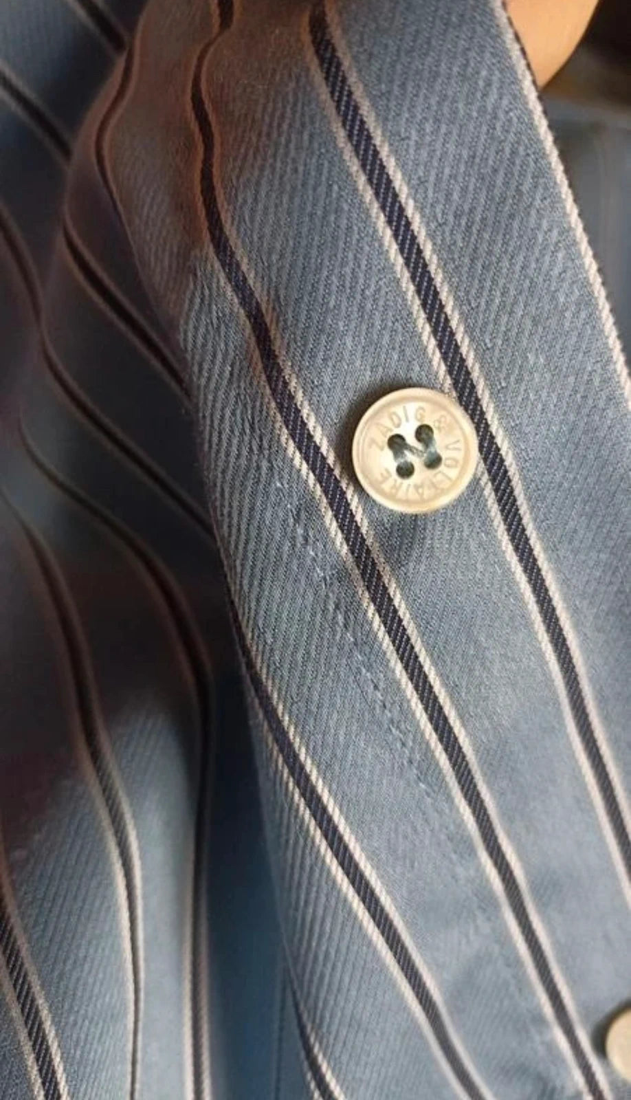 Zadig & Voltaire deluxe blue cotton shirt - view 7