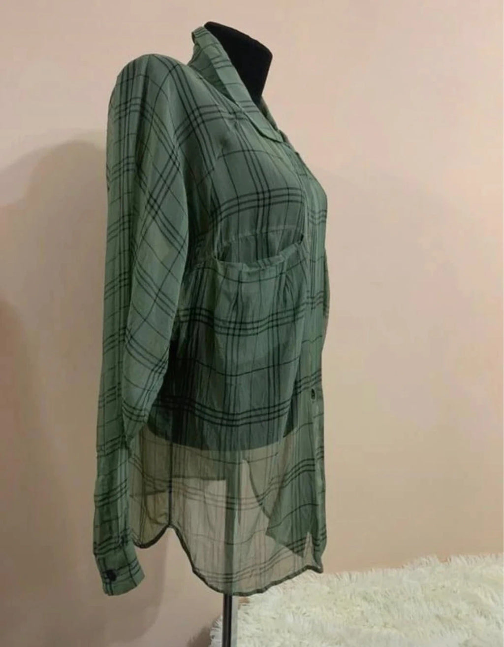 Stella McCartney green silk shirt blouse - view 5