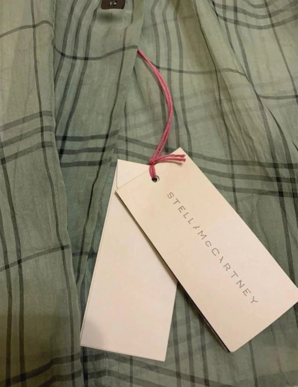 Stella McCartney green silk shirt blouse - view 6