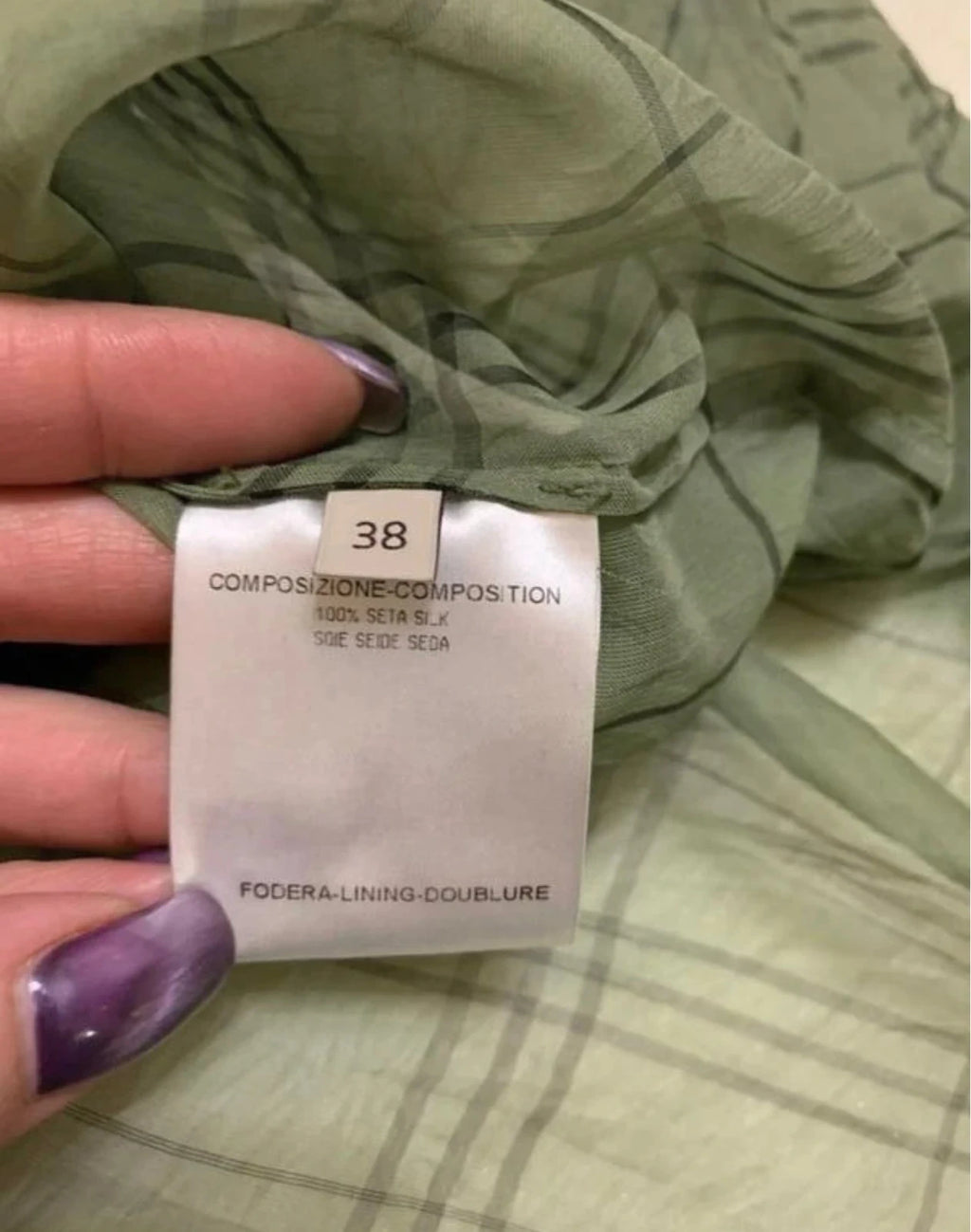 Stella McCartney green silk shirt blouse - view 8