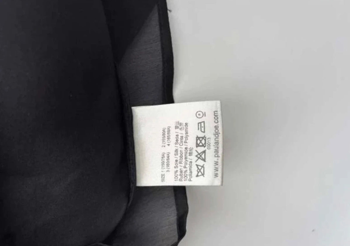 Paul & Joe black silk shirt with bows - view 5