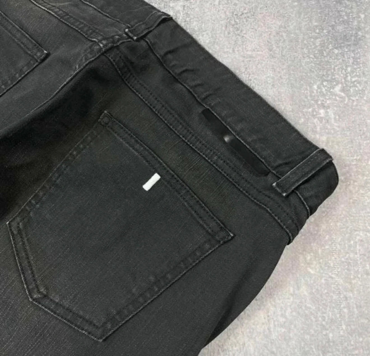 Stella McCartney black jeans with embroidered colourful hearts - view 8