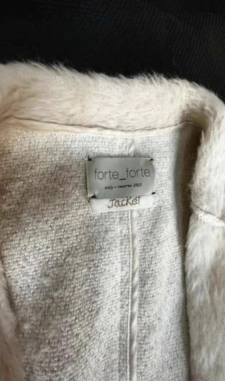 Forte Forte cream suri alpaca blazer - view 4