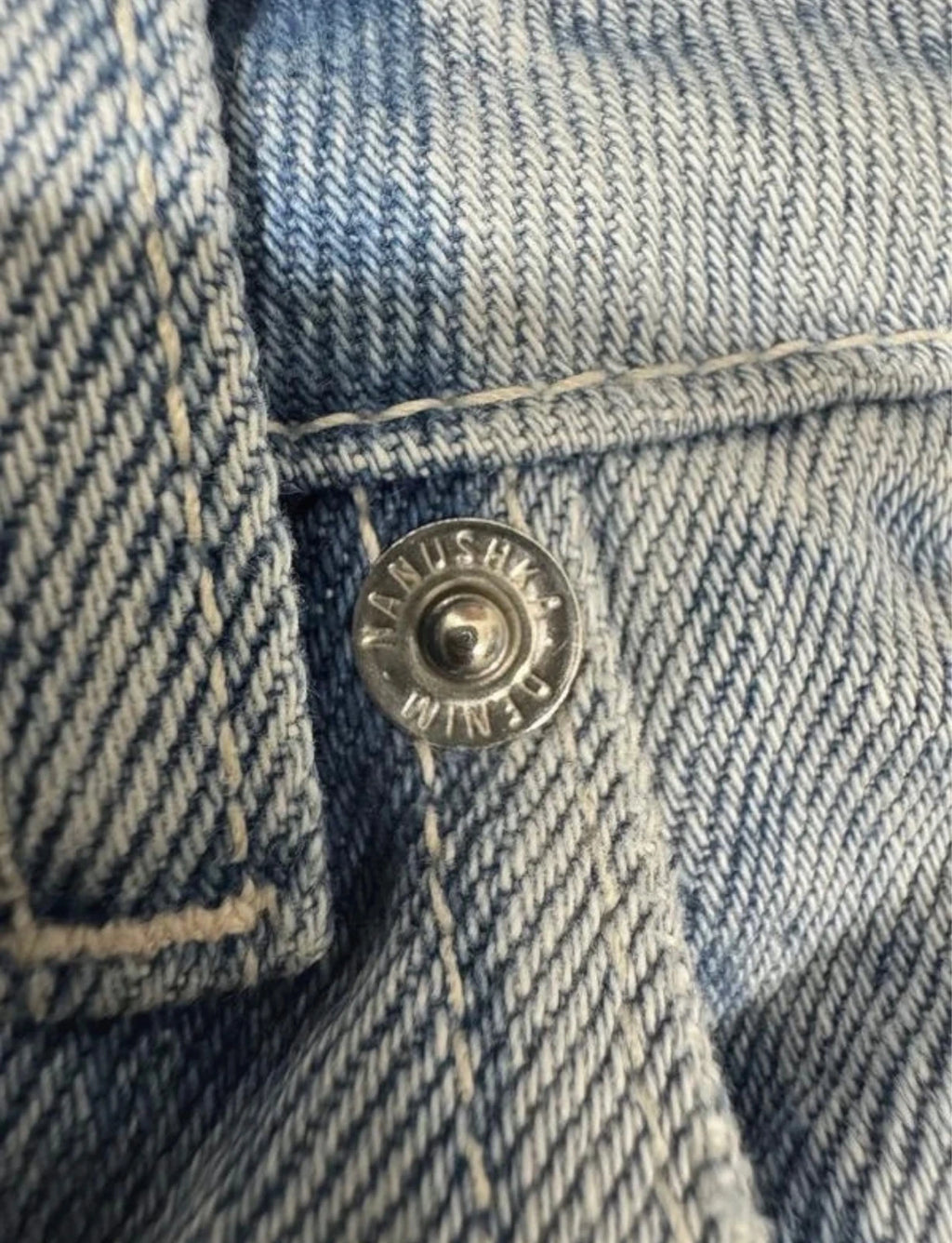 Nanushka blue striped jeans - view 6
