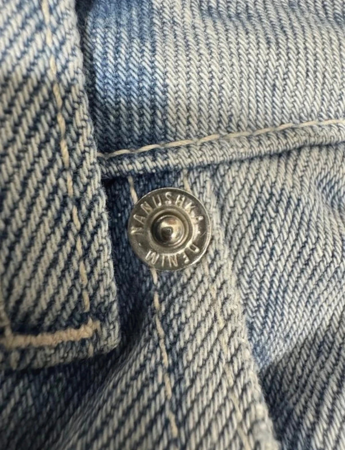 Nanushka blue striped jeans - view 6