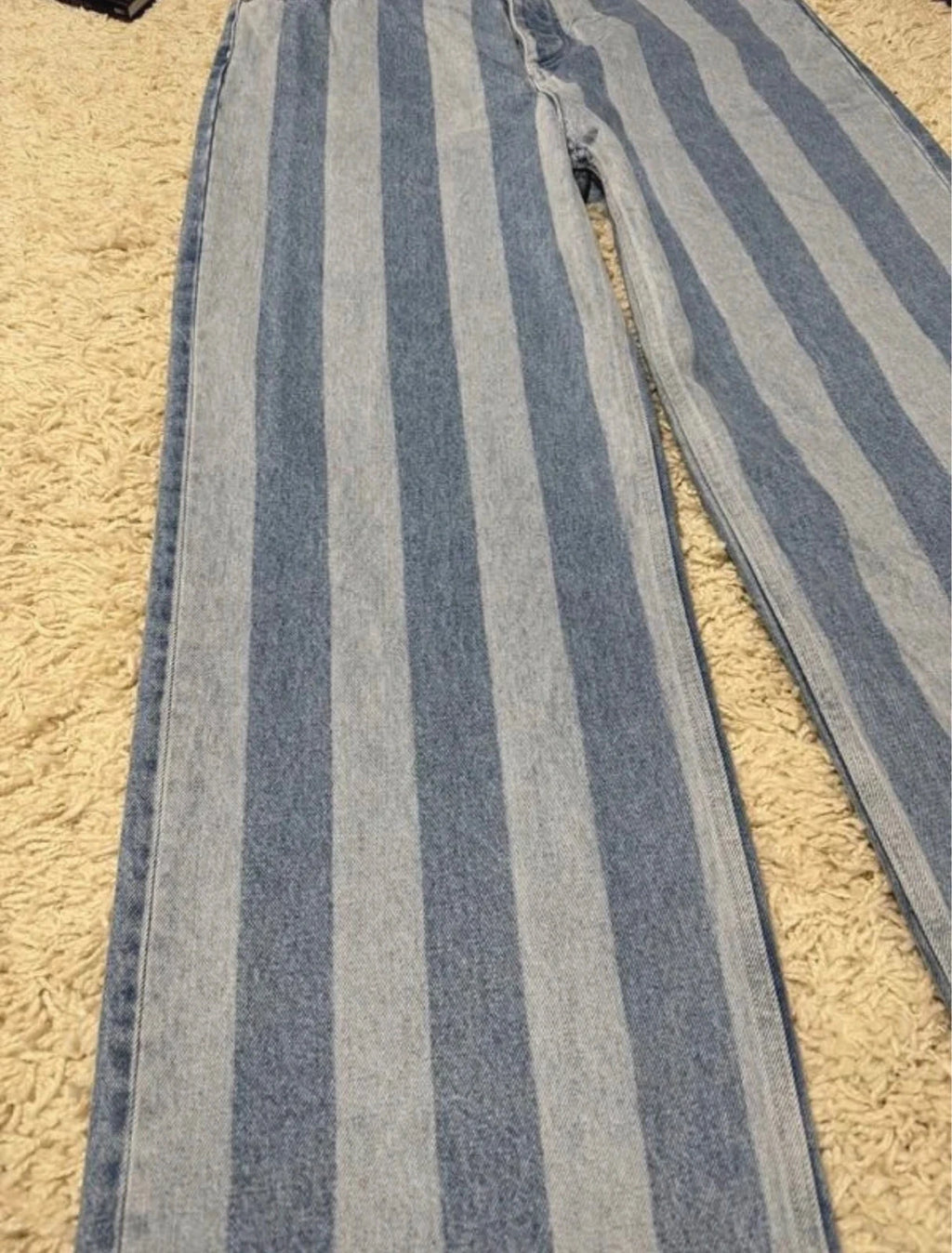 Nanushka blue striped jeans - view 3