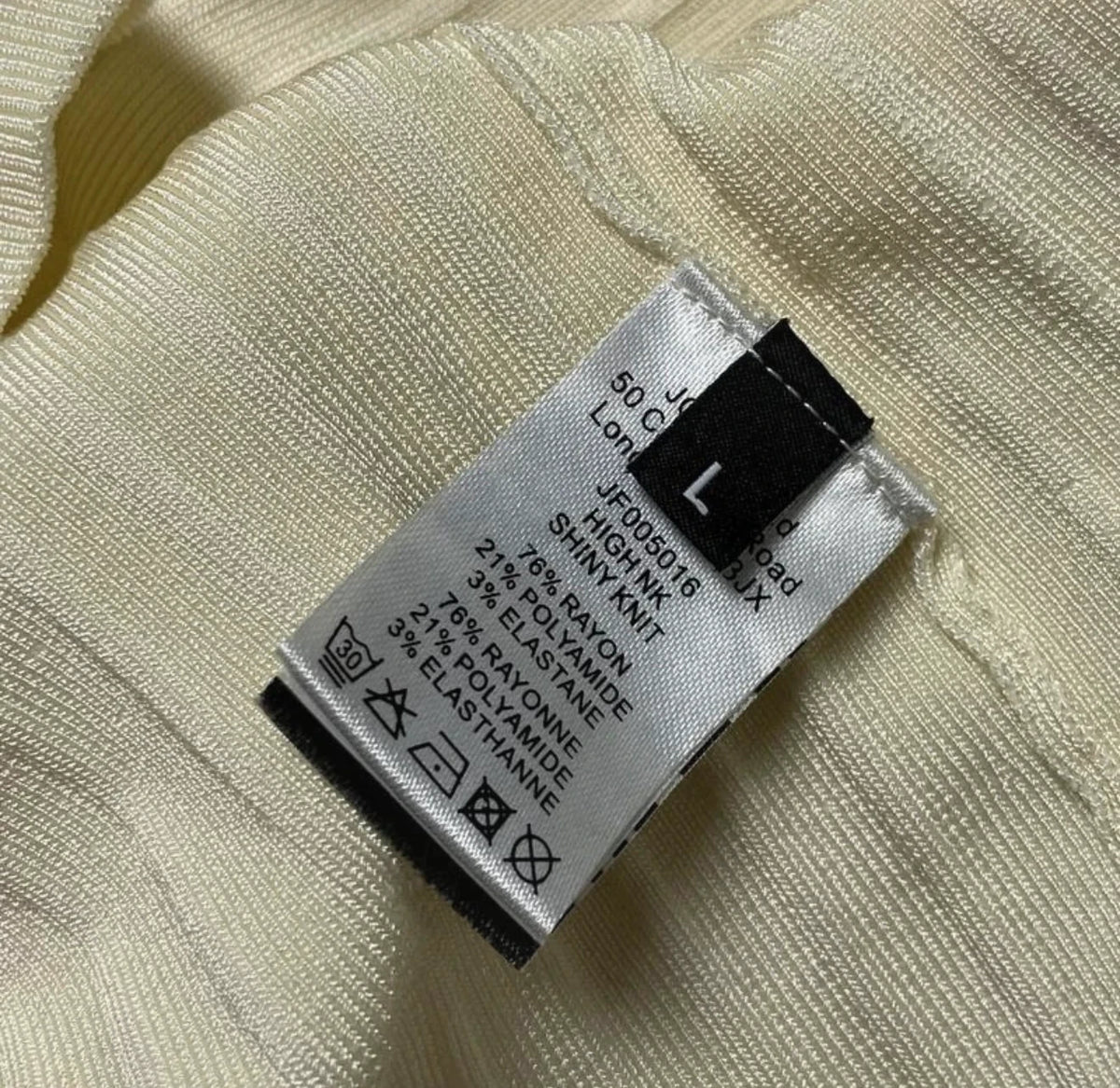 Joseph cream shiny knit turtleneck sweater - view 7