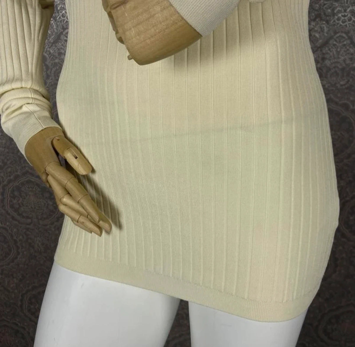 Joseph cream shiny knit turtleneck sweater - view 5