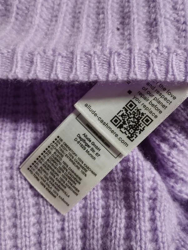 Allude lilac cashmere sweater jumper - view 3