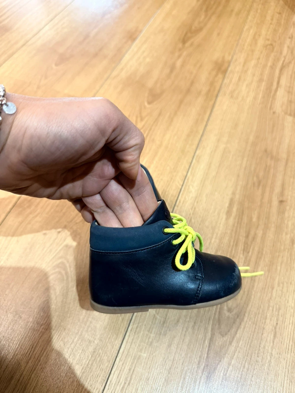 Jacadi navy leather boots - view 3