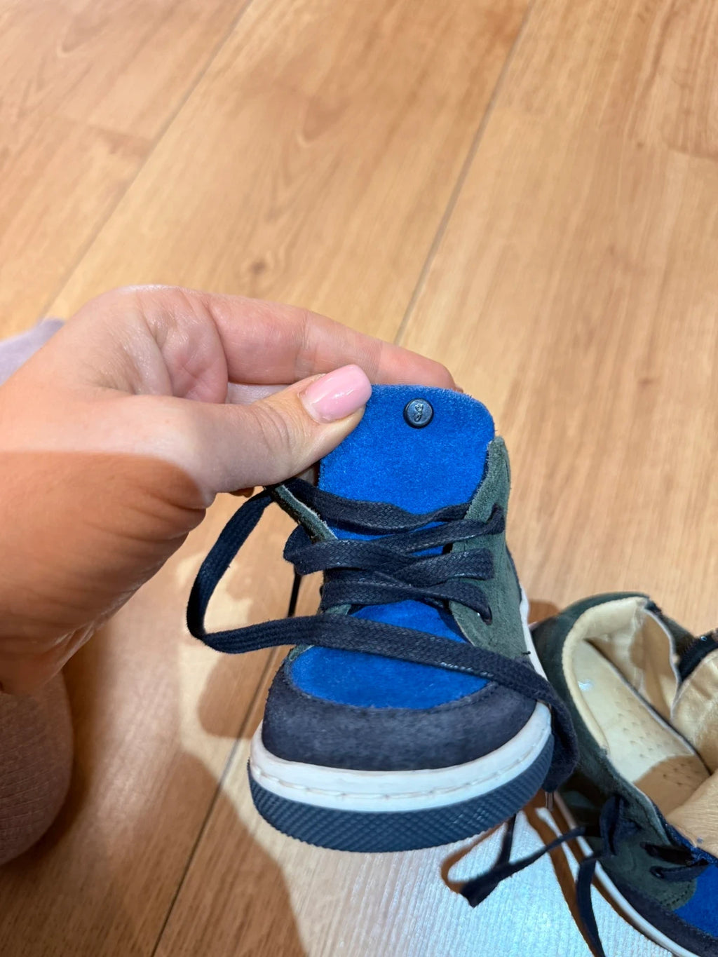 Jacadi green blue suede sneakers - view 7