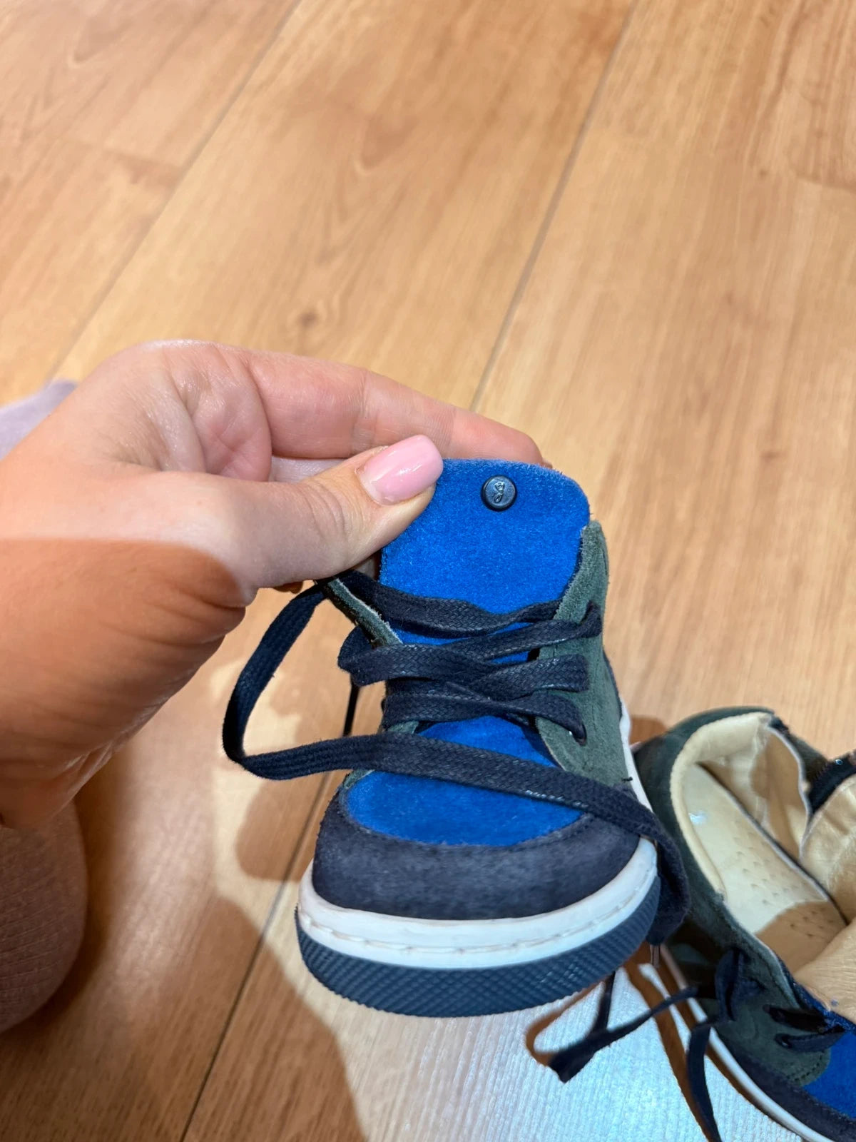 Jacadi green blue suede sneakers - view 7