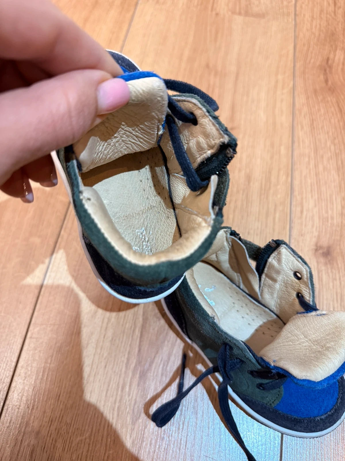 Jacadi green blue suede sneakers - view 6