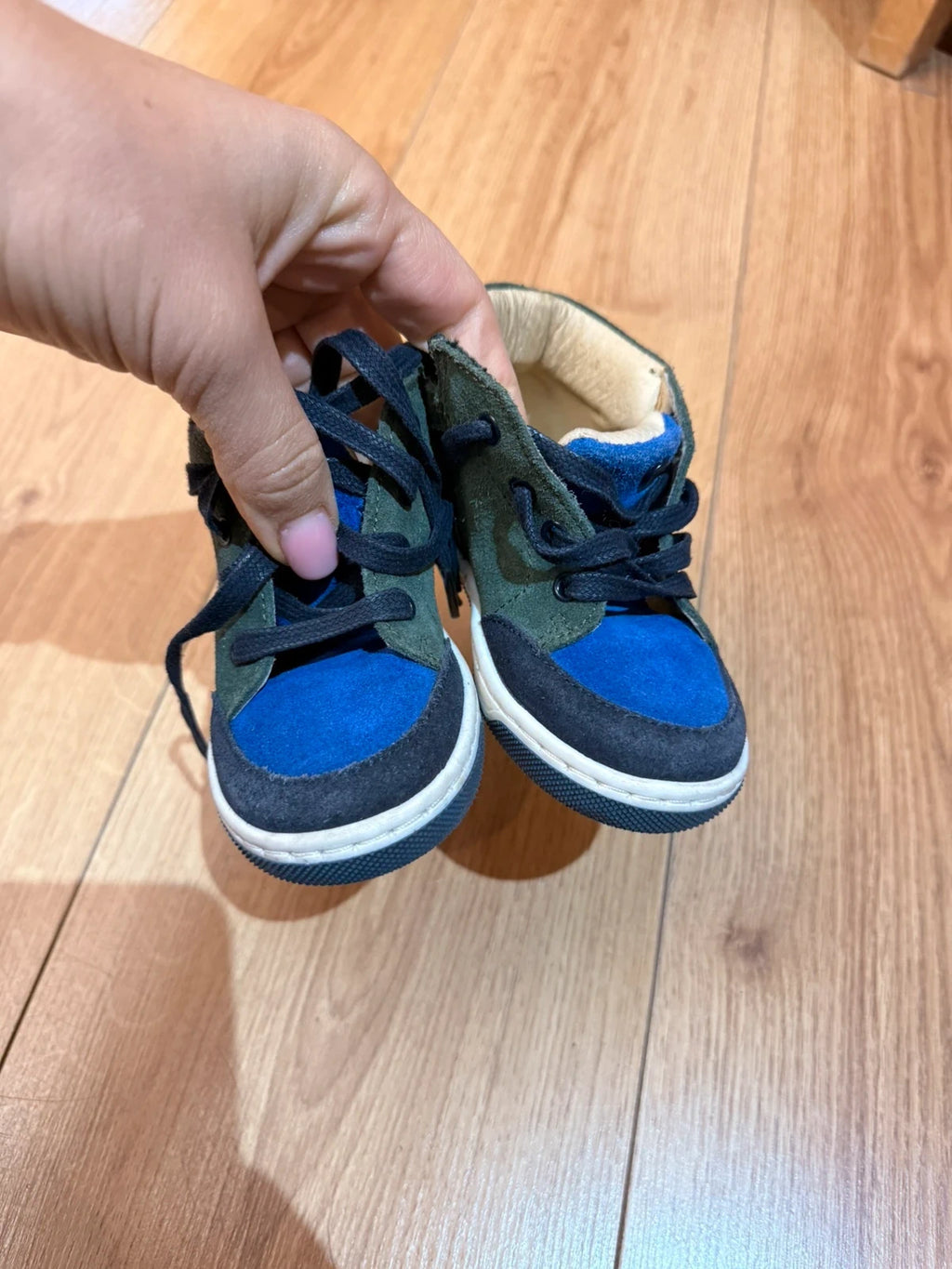 Jacadi green blue suede sneakers - view 3