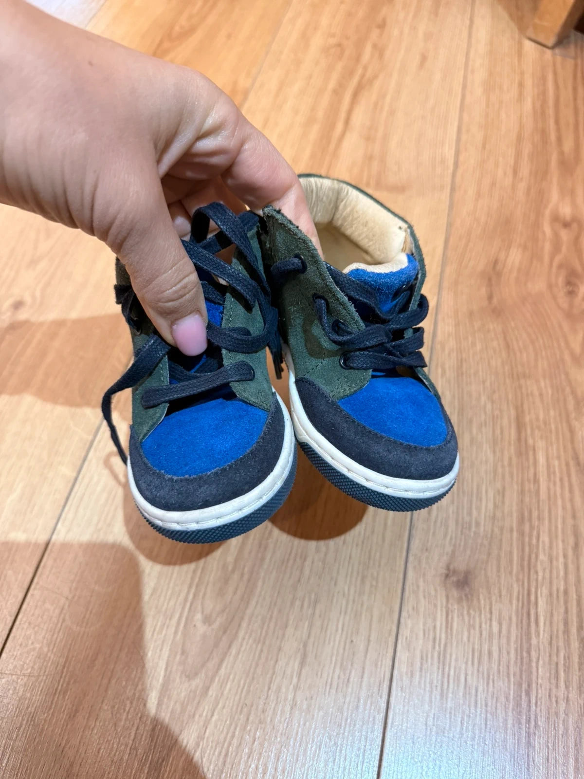 Jacadi green blue suede sneakers - view 3