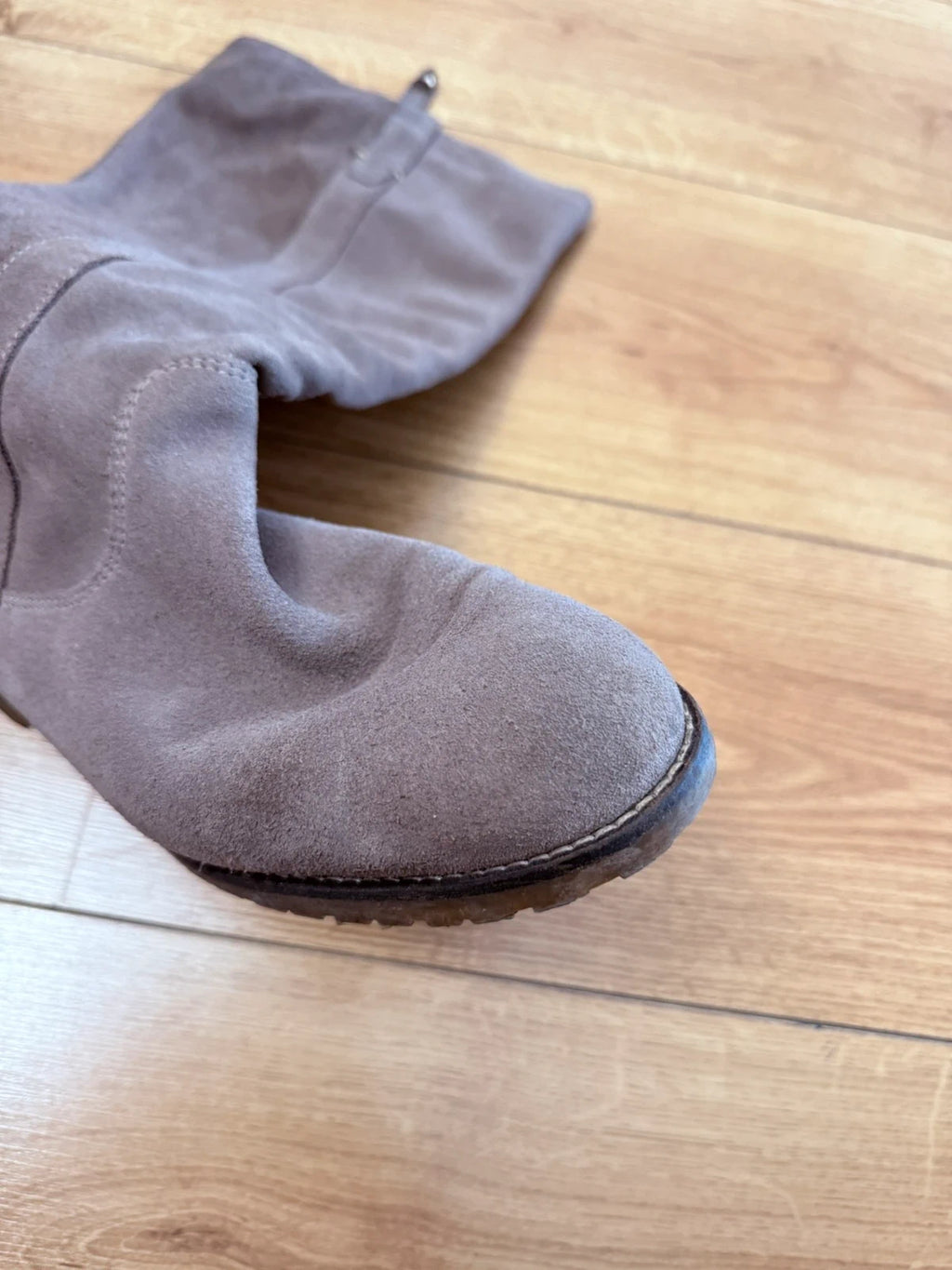 Marc O'Polo taupe suede high boots - view 4