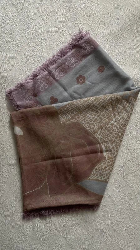 Hemisphere cashmere silk modal blend scarf shawl - view 2