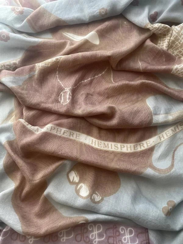 Hemisphere cashmere silk modal blend scarf shawl - view 7