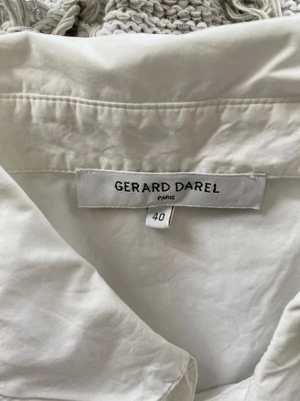 Gerard Darel white cotton oversize shirt - view 4