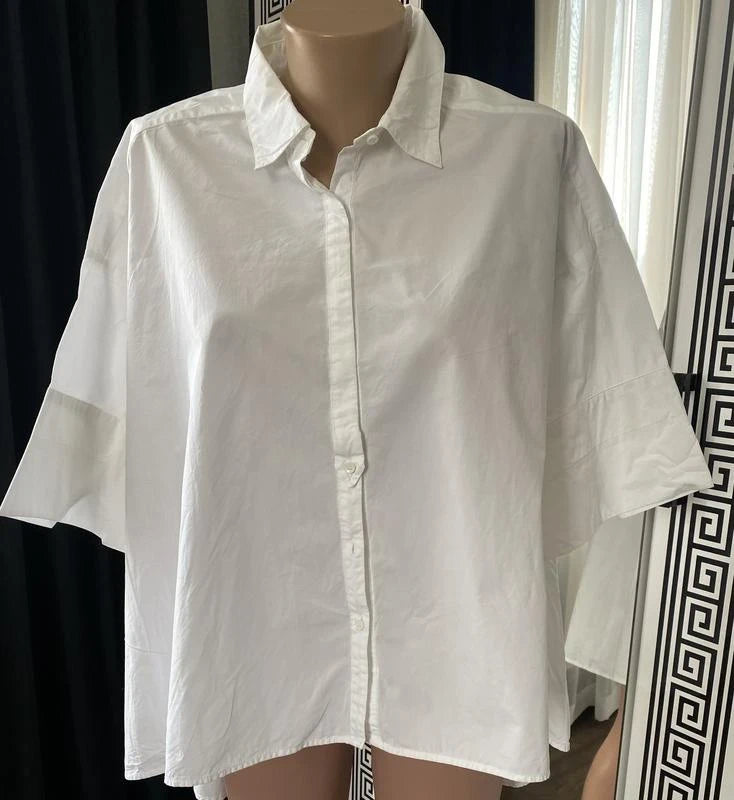 Gerard Darel white cotton oversize shirt