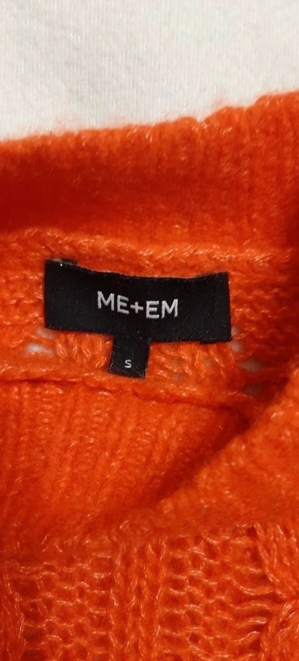 ME+EM orange cashmere silk sweater - view 2