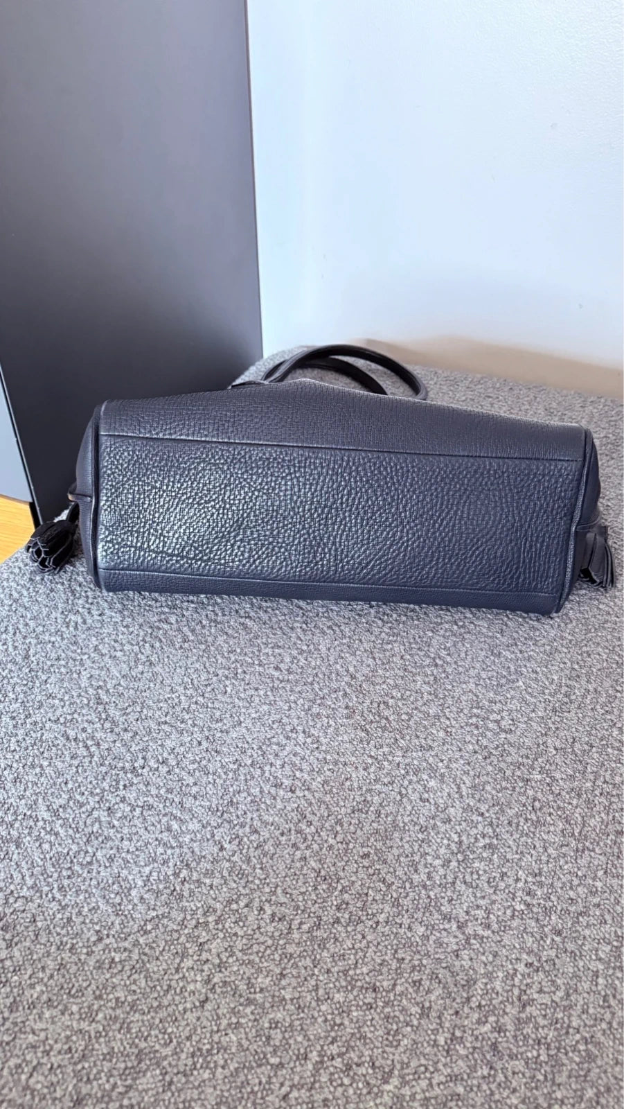 Longchamp Penelope navy blue leather big bag - view 6