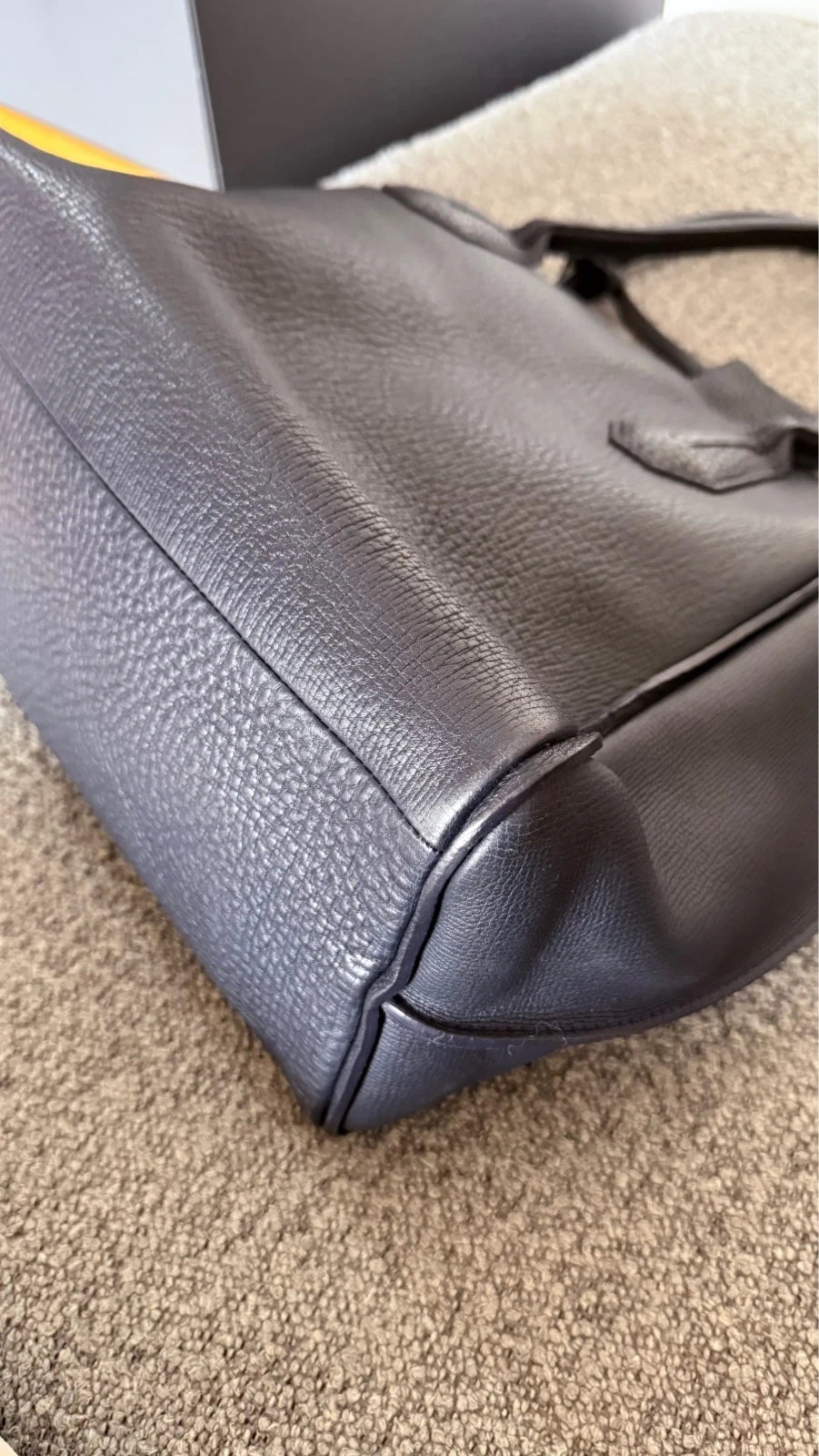 Longchamp Penelope navy blue leather big bag - view 9