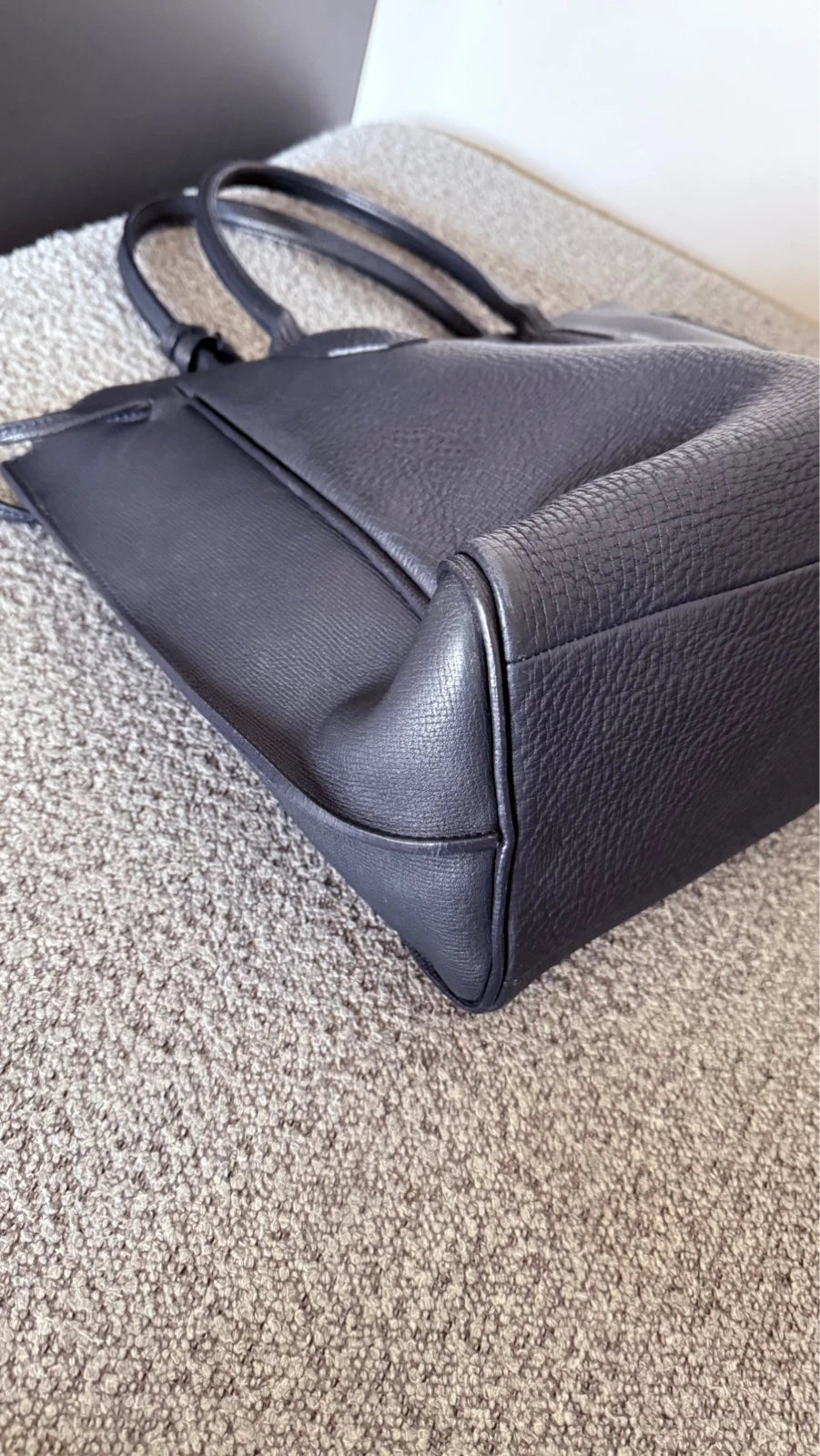 Longchamp Penelope navy blue leather big bag - view 7
