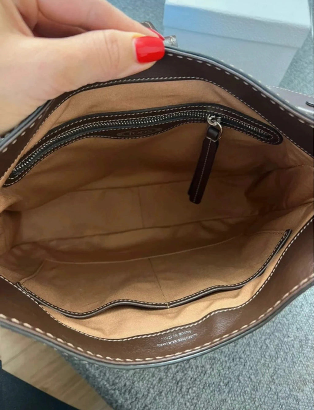 Tod's double T new brown suede shoulder bag - view 14